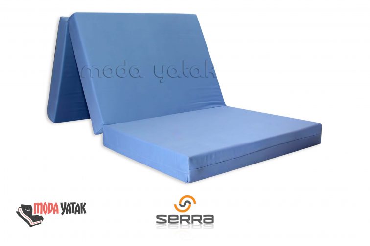 Katlanır Yatak Gri Sünger Su Geçirmez Kumaş Almira Ev Tekstili